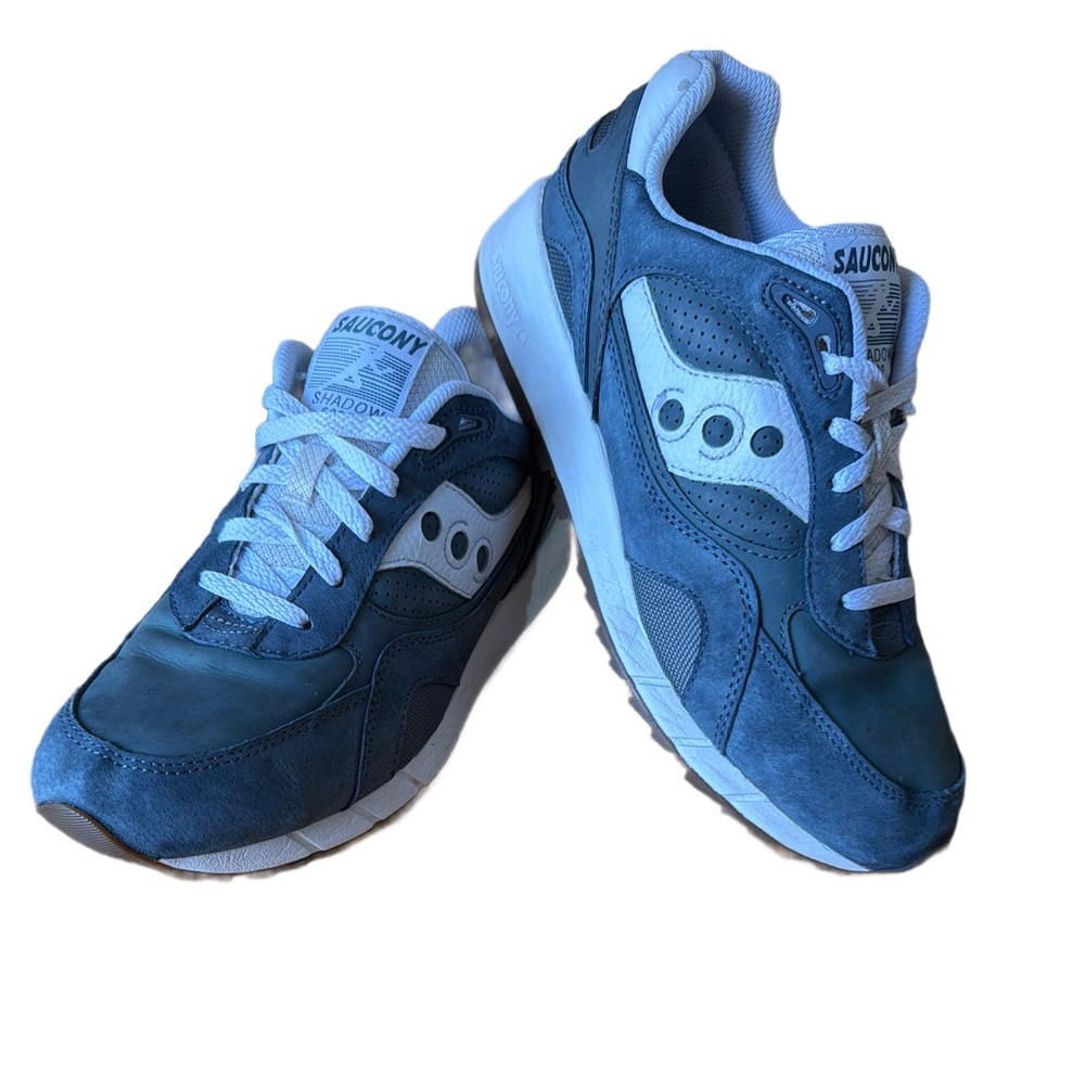 Saucony Shadow 6000 Blue and White Sneakers Men’s size 11 - Picture 2 of 12